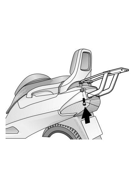 fijacion superior shad para maleta moto suzuki burgman 200 400 s0s21t