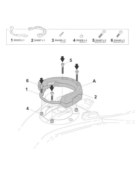 fijacion bolsa deposito click system bmw r1300gs adventure w012cs