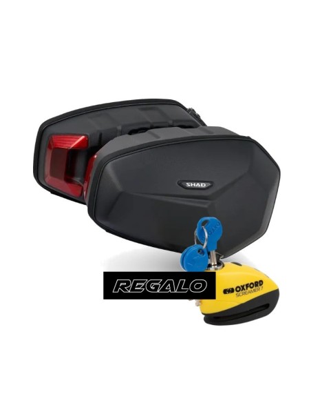 alforjas laterales moto hard sell shad e48sr 2 unidades x0se48sr