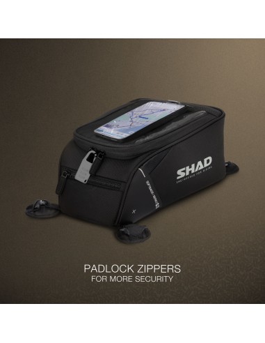 bolsa deposito imanes shad x0sl121m sl12m 5 litros para moto