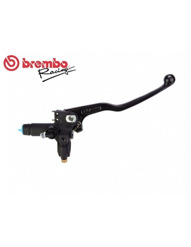 bomba de freno delantera brembo 10505310 ps16 negra con maneta negra