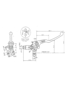bomba de freno delantera brembo 10505310 ps16 negra con maneta negra 2