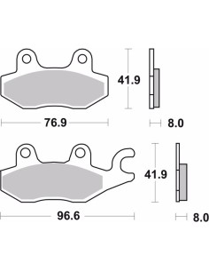 pastillas de freno moto brembo sinterizadas 07ya22sd 2