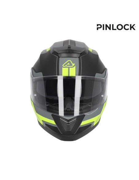 casco acerbis serel 22 06 negro y amarillo talla xs