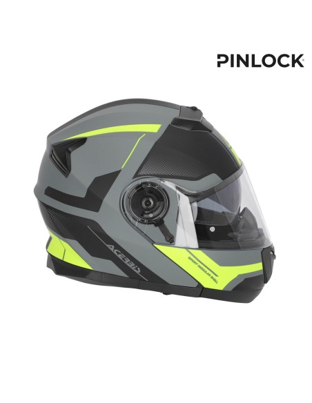 casco acerbis serel 22 06 negro y amarillo talla xs