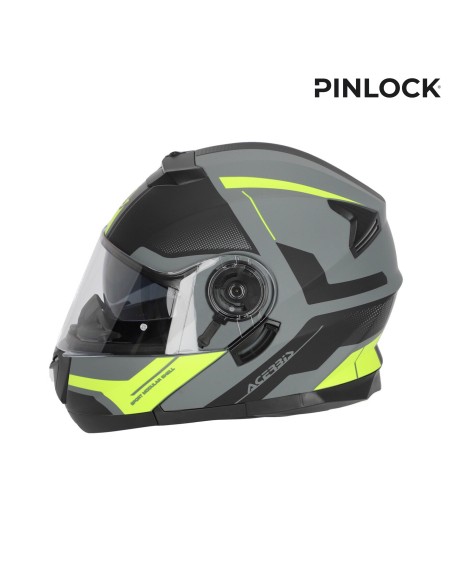 casco acerbis serel 22 06 negro y amarillo talla xs