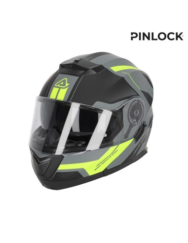 casco acerbis serel 22 06 negro y amarillo talla xs