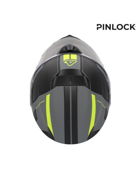 casco acerbis serel 22 06 negro y amarillo talla xs