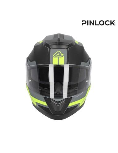 casco acerbis serel 22 06 negro y amarillo talla m