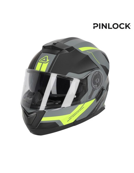 casco acerbis serel 22 06 negro y amarillo talla m