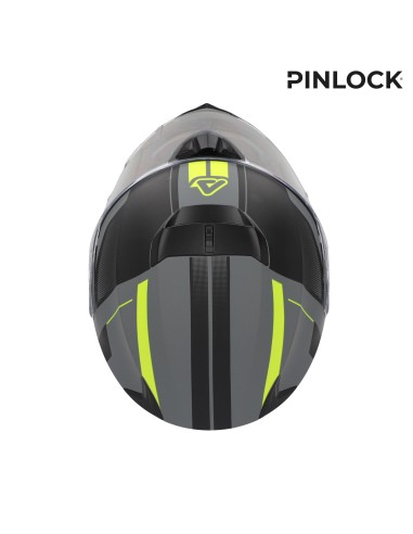 casco acerbis serel 22 06 negro y amarillo talla m