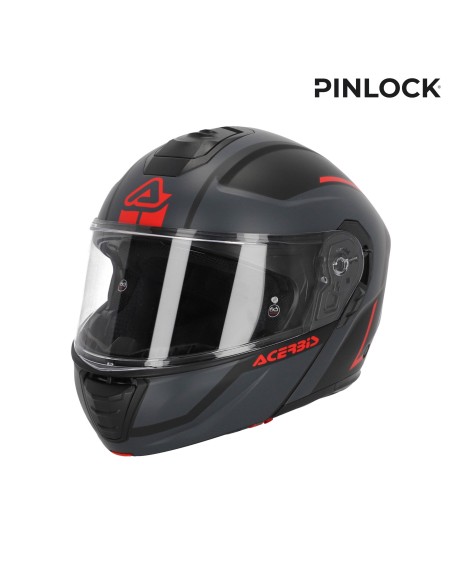 casco modular acerbis tdc gris y negro talla l 0025313 293