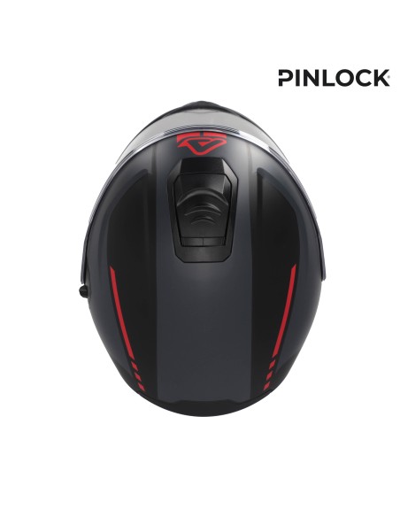 casco modular acerbis tdc gris y negro talla l 0025313 293