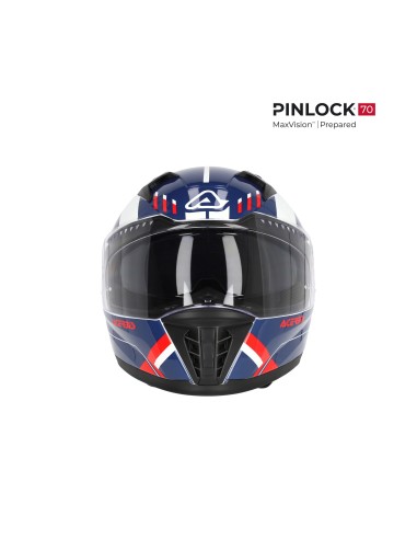 casco integral acerbis homologacion 22 06 blanco azul y rojo 0026016 034 talla s