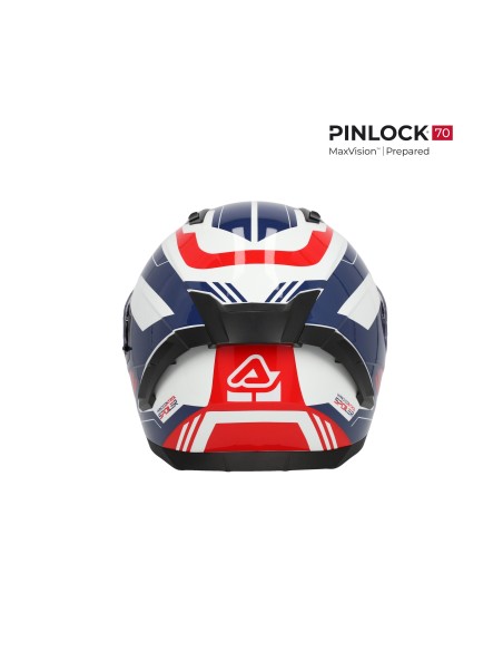 casco integral acerbis homologacion 22 06 blanco azul y rojo 0026016 034 talla s