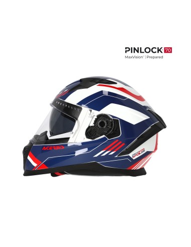 casco integral acerbis homologacion 22 06 blanco azul y rojo 0026016 034 talla s