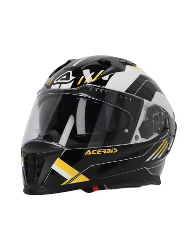 casco integral acerbis homologacion 22 06 negro y amarillo 0026016 318 talla s