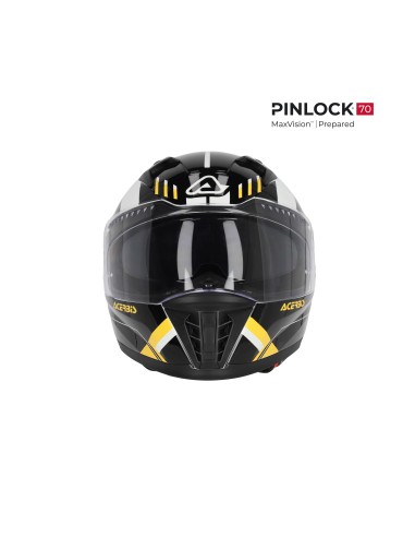 casco integral acerbis homologacion 22 06 negro y amarillo 0026016 318 talla s