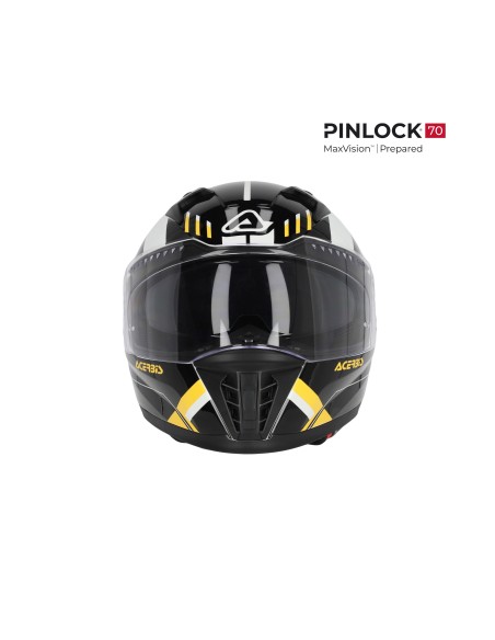 casco integral acerbis homologacion 22 06 negro y amarillo 0026016 318 talla s