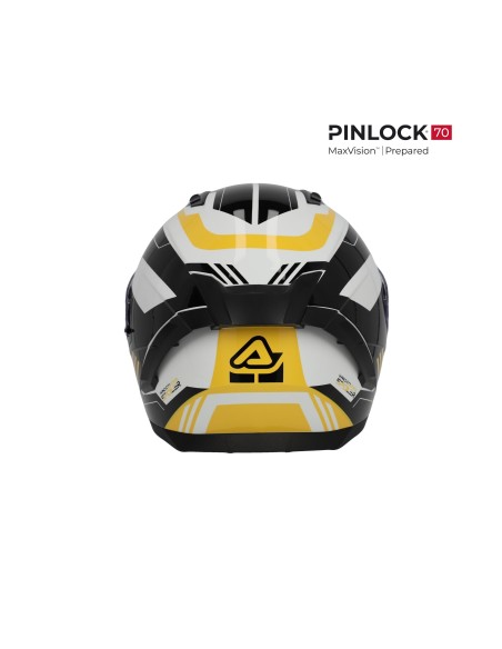 casco integral acerbis homologacion 22 06 negro y amarillo 0026016 318 talla s