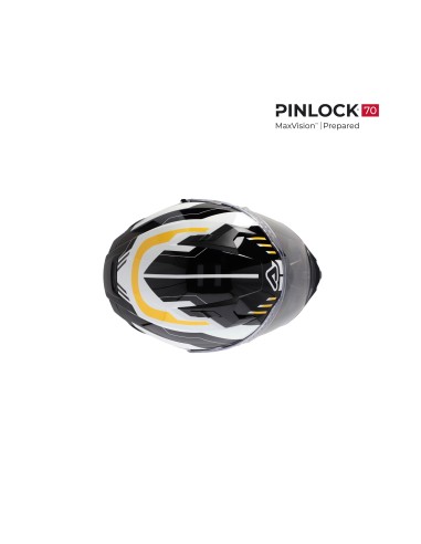 casco integral acerbis homologacion 22 06 negro y amarillo 0026016 318 talla s