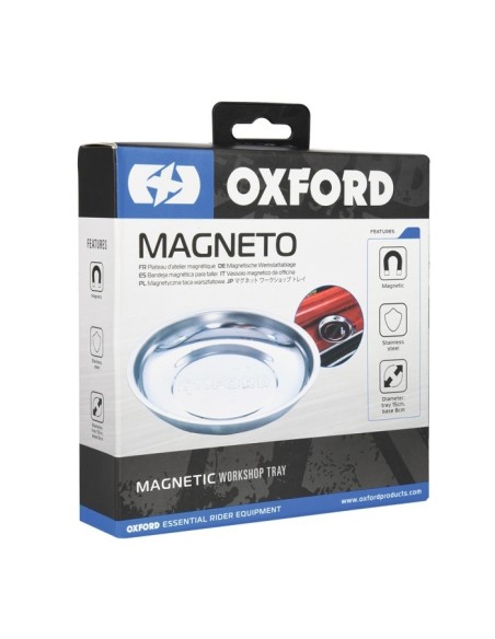 bandeja magnetica de taller oxford ox772 magneto acero inoxidable 150 mm