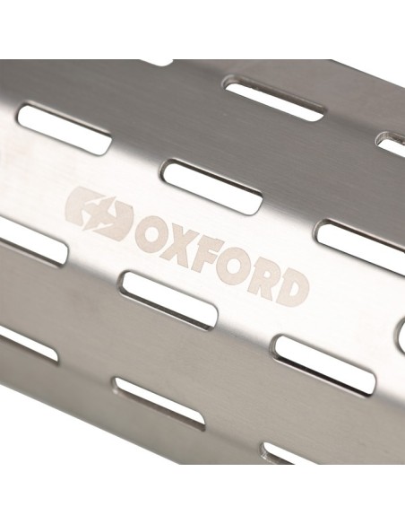 protector termico de escape oxford ox878 scrambler acero inoxidable