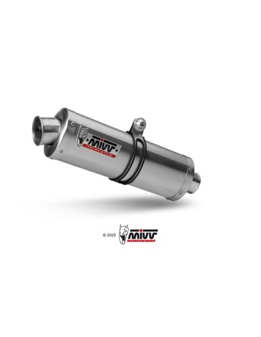 silencioso mivv oval st acero kawasaki zx 6 rr zx 6 r 636 2003 04 ak 009 lx1