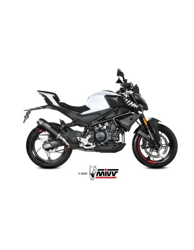 silencioso mivv ak 1 black con tapa de carbono cf moto 450nk 2023 24 cf 004 lzk