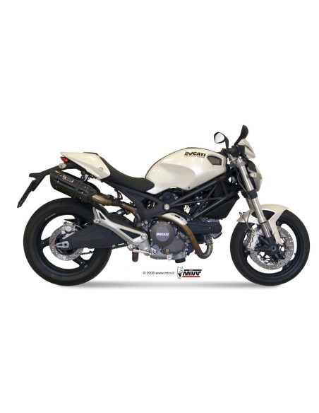 silenciosos mivvsuono acero negro carbon ducati monster 696 2008 14 d 023 l9