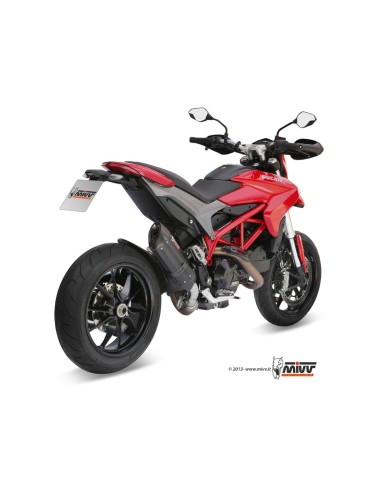 silencioso mivv suono acero negro carbon ducati hypermotard 821 hyperstrada 821 2013 15