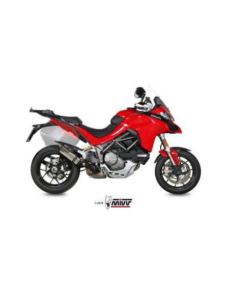 silencioso mivv suono st acero carbono ducati multistrada 1200 2015 17 1260 2018 20