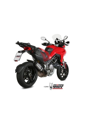 silencioso mivv suono st acero carbono ducati multistrada 1200 2015 17 1260 2018 20