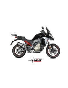 silencioso mivv 2x1 oval titanium con tapa de carbono ducati multistrada v4 v4s 2025 26 2