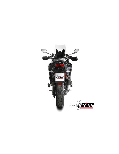 silencioso mivv 2x1 oval black con tapa de carbono ducati multistrada v4 v4s 2025 26