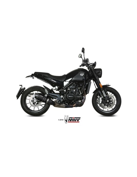 silencioso mivv oval black con tapa de carbono benelli leoncino 500 2017 25 e 002 lzc