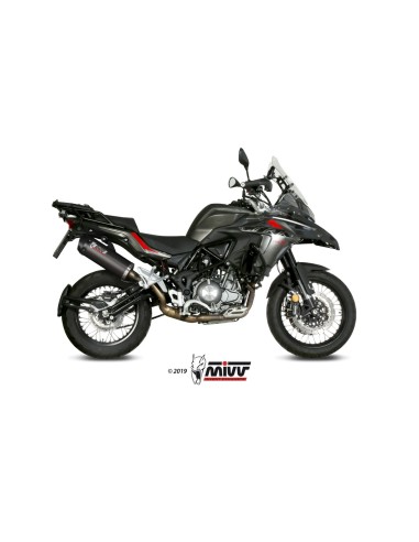 silencioso mivv oval carbono c tapa carbono benelli trk 502 x 2018 26 e 004 lec