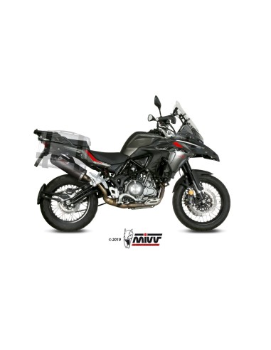 silencioso mivv oval carbono c tapa carbono benelli trk 502 x 2018 26 e 004 lec