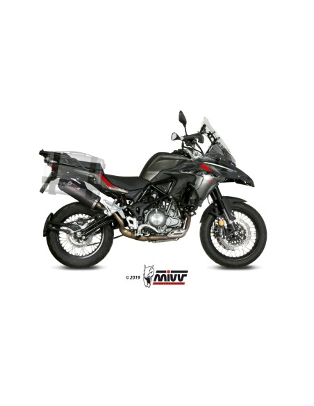 silencioso mivv oval carbono c tapa carbono benelli trk 502 x 2018 26 e 004 lec