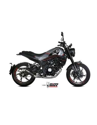 escape completo mivv 1x1 x m1 black benelli leoncino 125 2022 24 e 007 lc4b