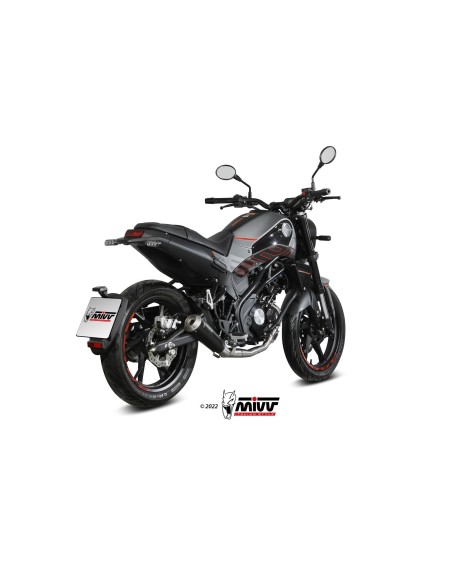 escape completo mivv 1x1 x m1 black benelli leoncino 125 2022 24 e 007 lc4b