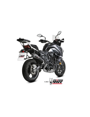 silencioso mivv oval carbono c tapa carbono benelli trk 702 x 2023 26 e 012 lec