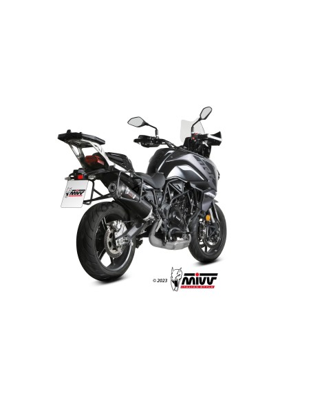 silencioso mivv oval carbono c tapa carbono benelli trk 702 x 2023 26 e 012 lec