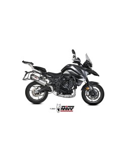silencioso mivv oval st acero carbono benelli trk 702 x 2023 26 e 012 lx2c 2