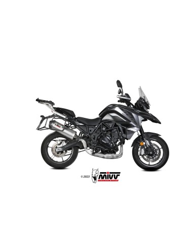 silencioso mivv oval st acero carbono benelli trk 702 x 2023 26 e 012 lx2c