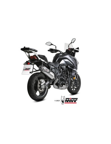 silencioso mivv oval st acero carbono benelli trk 702 x 2023 26 e 012 lx2c