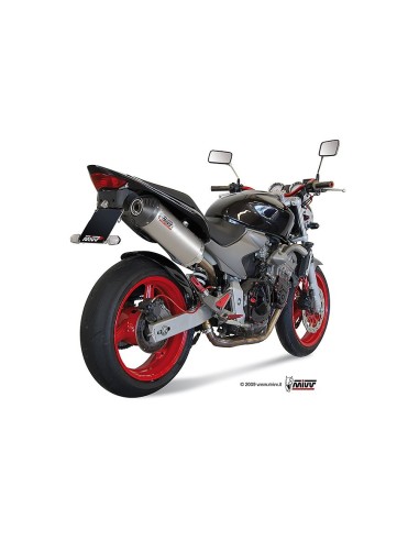 silencioso mivv oval titan c tapa carbono honda hornet 600 2003 06 h 020 lnc