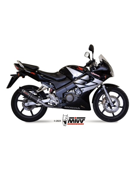 escape completo mivv 1x1 gp carbon con tapa carbono honda cbr 125 r 2004 10 h 043 l2sc