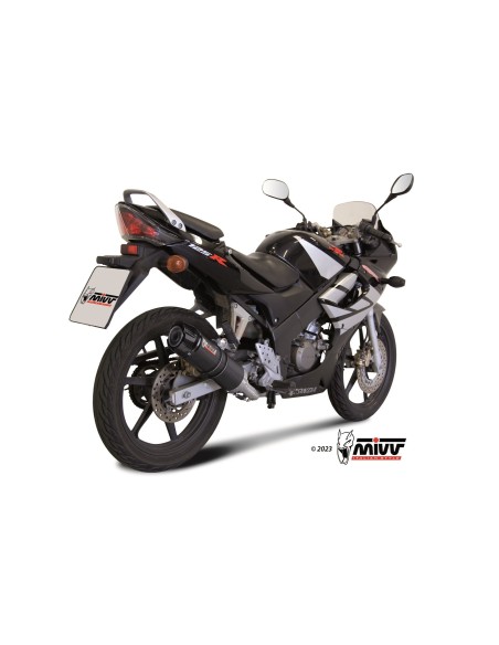 escape completo mivv 1x1 gp carbon con tapa carbono honda cbr 125 r 2004 10 h 043 l2sc