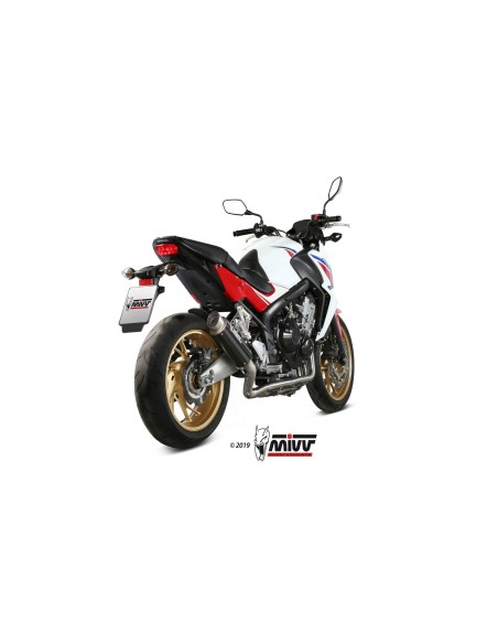 escape completo mivv 4x2x1 gp pro carbono honda cb 650 f 2014 18 h 055 l2p